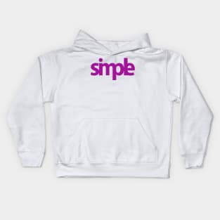 Simple (purple) Kids Hoodie